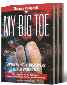 All three books My Big Toe Tom Campbell
